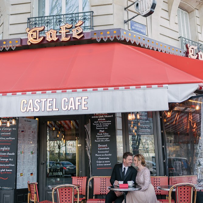 best photography spots in Paris café castel