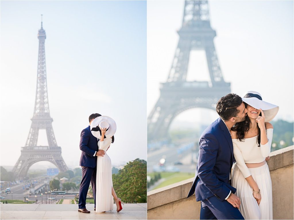 Stunning engagement photos at the Eiffel Tower