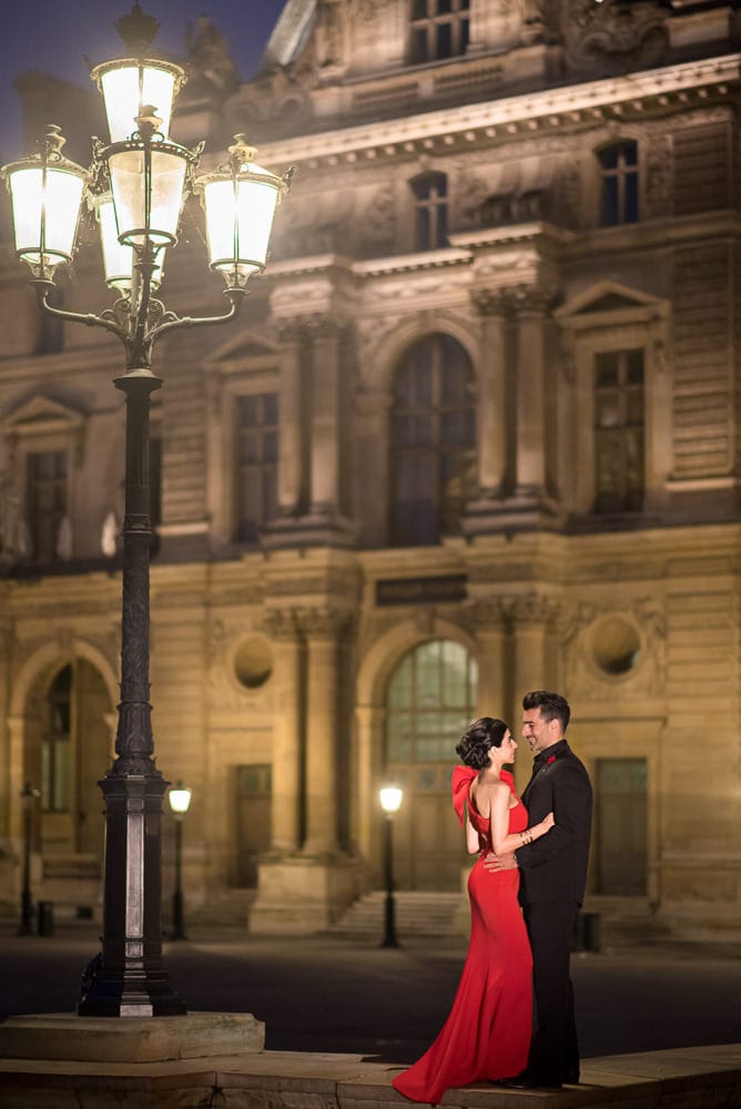 Romantic Paris Night Photoshoot