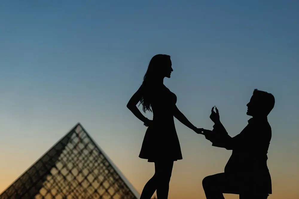 Engagement silhouettes