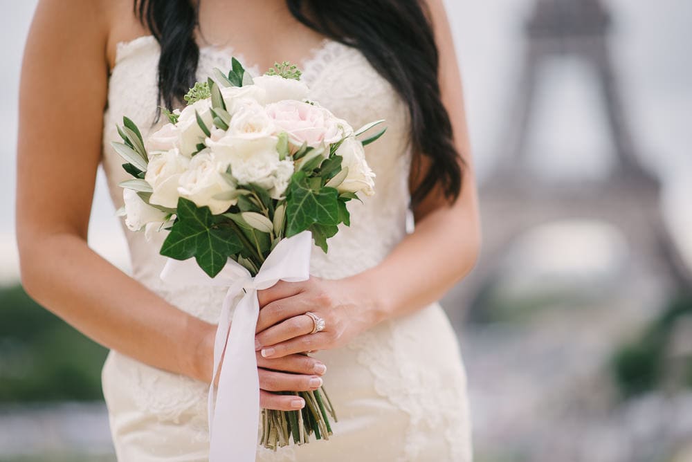 Elope in Paris - Bridal bouquet for Paris wedding