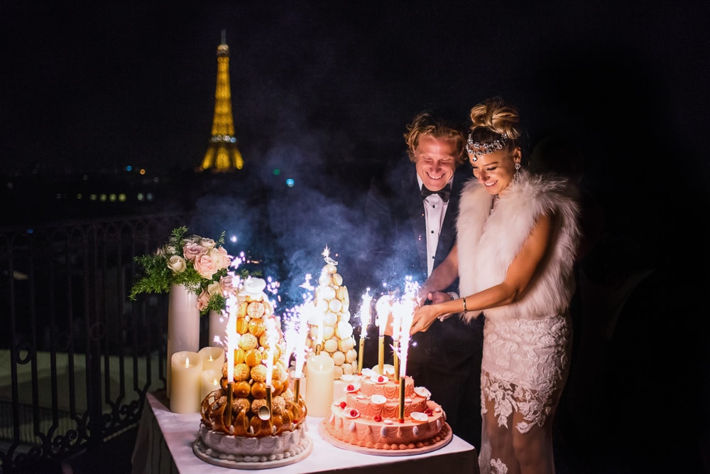 Elope in Paris - French Traditional wedding cake Croquembouche