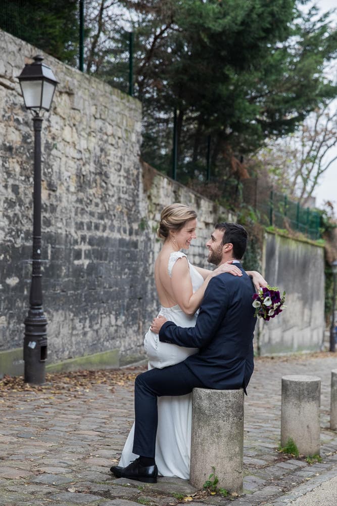Romantic wedding photo shoot in Paris