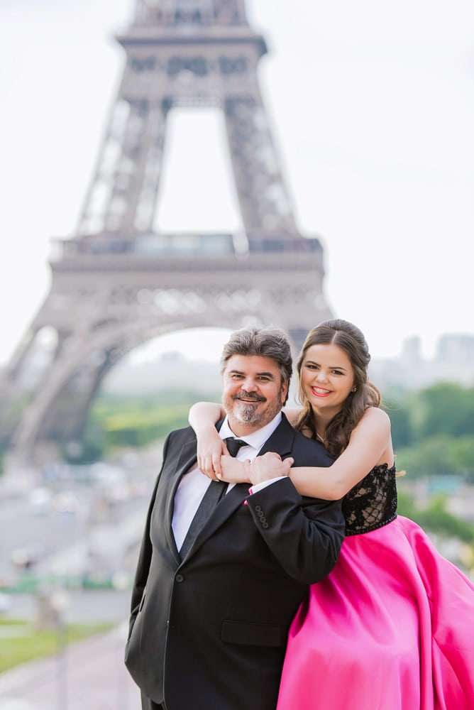 Father and Daughter Quinceanera Paris Photo Shoot