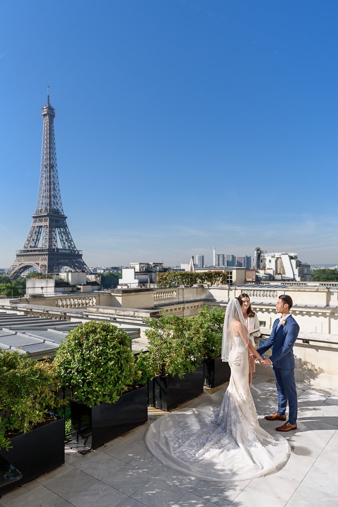 Get married on a Parisian rooftop or terrance - Shangri La Paris