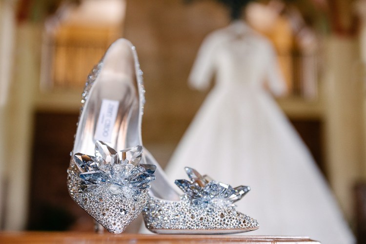 Jimmy Choo cinderella wedding shoes