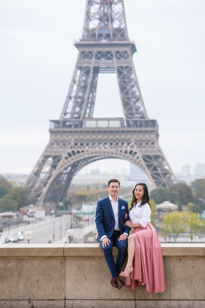 Paris engagement photos after proposal