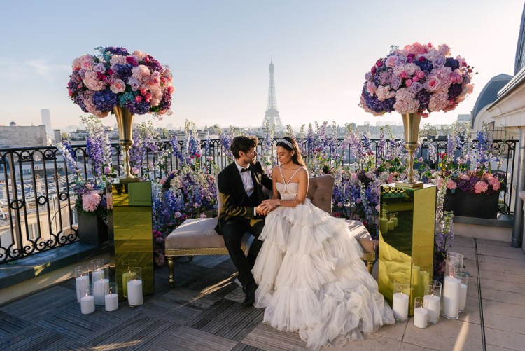 Paris wedding by the Eiffel Tower - The Peninsula Paris Secret Table