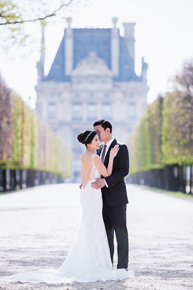 pre wedding location in paris the tuileries gardens