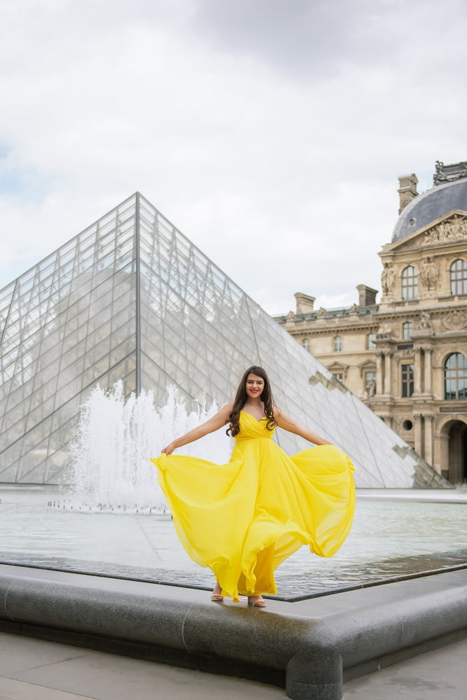 quinceanera yellow dresses in paris, france