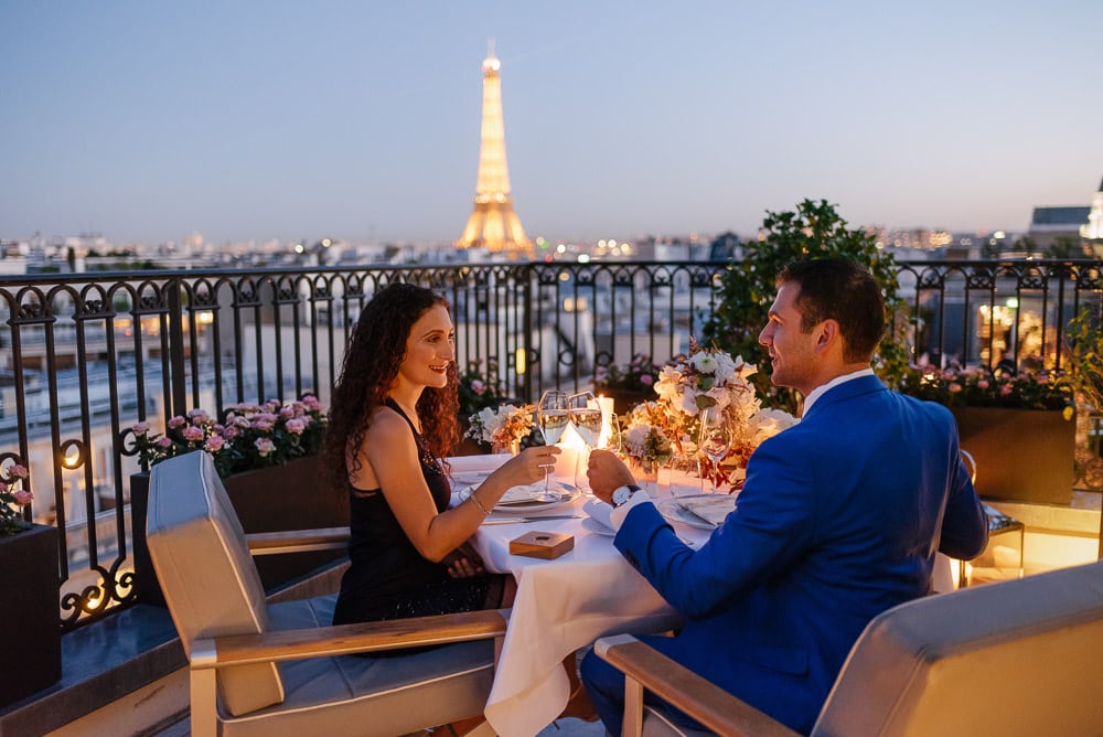 The Peninsula Paris private rooftop proposal