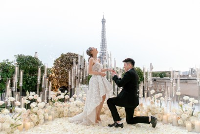 The Proposers - Paris rooftop surprise proposal at Shangri La Paris